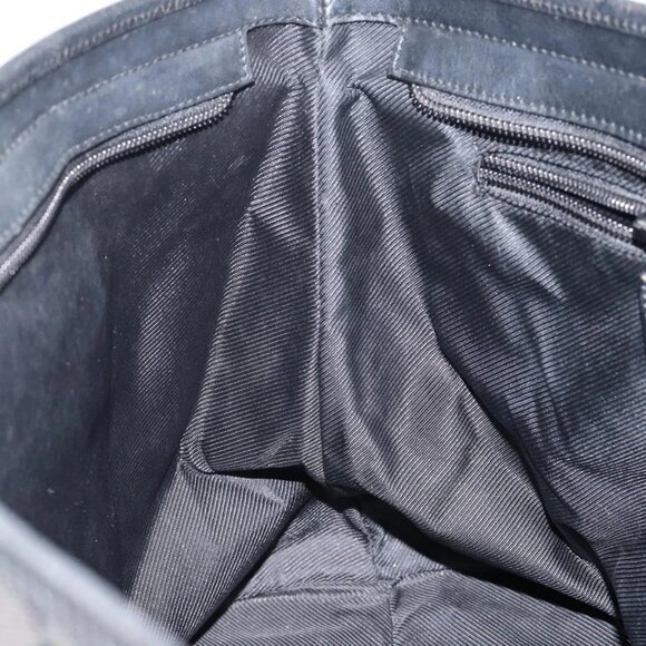 GUCCI GG Canvas Tote Bag Black Silver 34339 Auth yk19701 - Picture 12 of 16